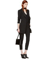 Женский черный шерстяной свитер от Lanvin