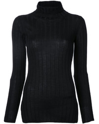 Женский черный шерстяной свитер от CITYSHOP