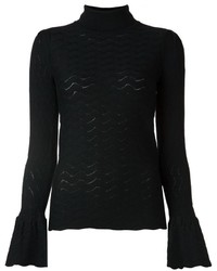 Женский черный шерстяной свитер от Co