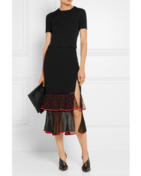 Женский черный шерстяной свитер от Proenza Schouler