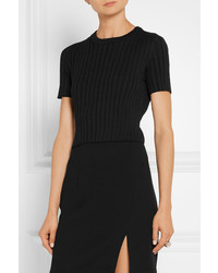 Женский черный шерстяной свитер от Proenza Schouler