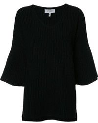 Женский черный шерстяной свитер от Derek Lam 10 Crosby