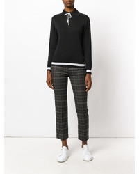 Женский черный шерстяной свитер от Eleventy