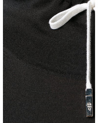 Женский черный шерстяной свитер от Eleventy