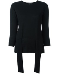 Женский черный шерстяной свитер от Etro