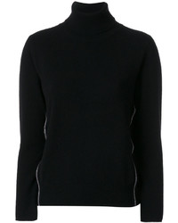 Женский черный шерстяной свитер от Fabiana Filippi