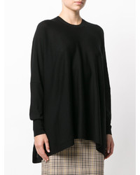 Женский черный шерстяной свитер от P.A.R.O.S.H.