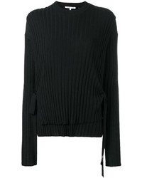 Женский черный шерстяной свитер от Helmut Lang