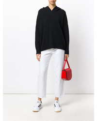 Женский черный шерстяной свитер от Joseph