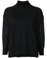 Женский черный шерстяной свитер от Humanoid