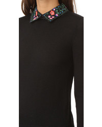 Женский черный шерстяной свитер от Club Monaco