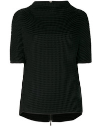 Женский черный шерстяной свитер от Masnada