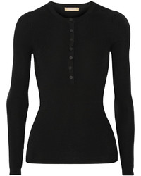 Женский черный шерстяной свитер от Michael Kors