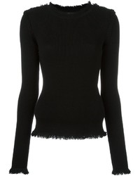 Женский черный шерстяной свитер от MICHAEL Michael Kors