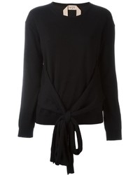 Женский черный шерстяной свитер от No.21