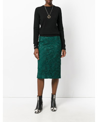 Женский черный шерстяной свитер от No.21