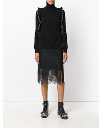 Женский черный шерстяной свитер от No.21