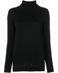 Женский черный шерстяной свитер от P.A.R.O.S.H.