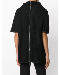 Женский черный шерстяной свитер от Masnada