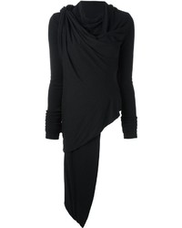 Женский черный шерстяной свитер от Rick Owens Lilies