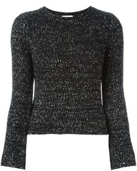 Женский черный шерстяной свитер от See by Chloe