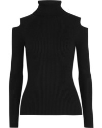 Женский черный шерстяной свитер от Theory