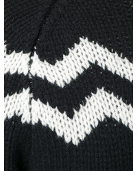 Женский черный шерстяной свитер от Joseph