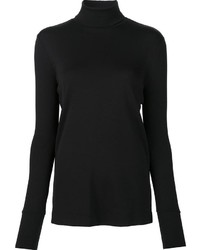 Женский черный шерстяной свитер от Veronique Branquinho