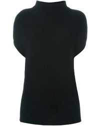 Женский черный шерстяной свитер от Vince