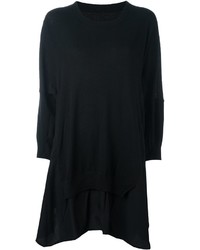 Женский черный шерстяной свитер от Y's