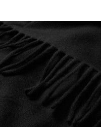Мужской черный шерстяной шарф от Acne Studios