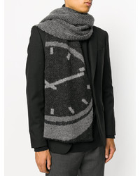 Мужской черный шерстяной шарф от Stephan Schneider