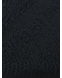 Мужской черный шерстяной шарф от Emporio Armani