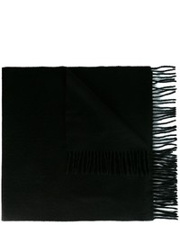 Мужской черный шерстяной шарф от Wood Wood