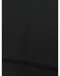 Мужской черный шерстяной шарф от Emporio Armani