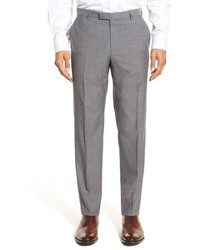 Шерстяные классические брюки с узором "гусиные лапки"