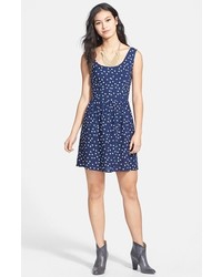 Шифоновое повседневное платье с принтом