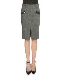 Юбка-карандаш с узором "в ёлочку"