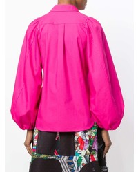 Ярко-розовая блуза на пуговицах от Comme des Garcons