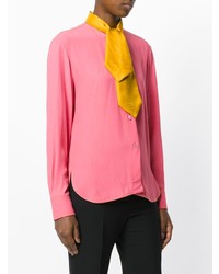 Ярко-розовая блуза на пуговицах от Marni
