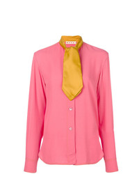 Ярко-розовая блуза на пуговицах от Marni