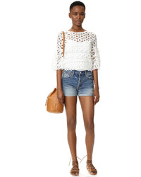 Ярко-розовая блузка крючком от Style Mafia