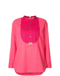 Ярко-розовая блузка с длинным рукавом от Figue