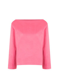 Ярко-розовая блузка с длинным рукавом от Gloria Coelho