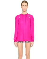 Ярко-розовая блузка с длинным рукавом от Tamara Mellon