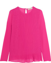 Ярко-розовая блузка со складками от MICHAEL Michael Kors