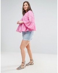 Ярко-розовая блузка от Asos