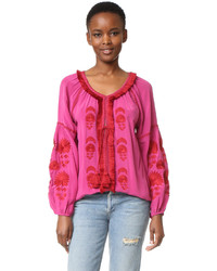 Ярко-розовая блузка от Figue