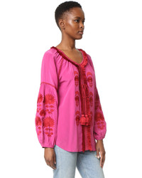 Ярко-розовая блузка от Figue