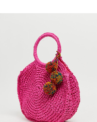 Ярко-розовая большая сумка из плотной ткани от Aldo